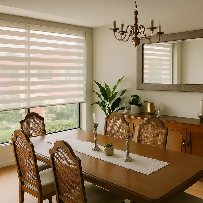 Persianas Sheer Elegance fabricadas a la medida en México